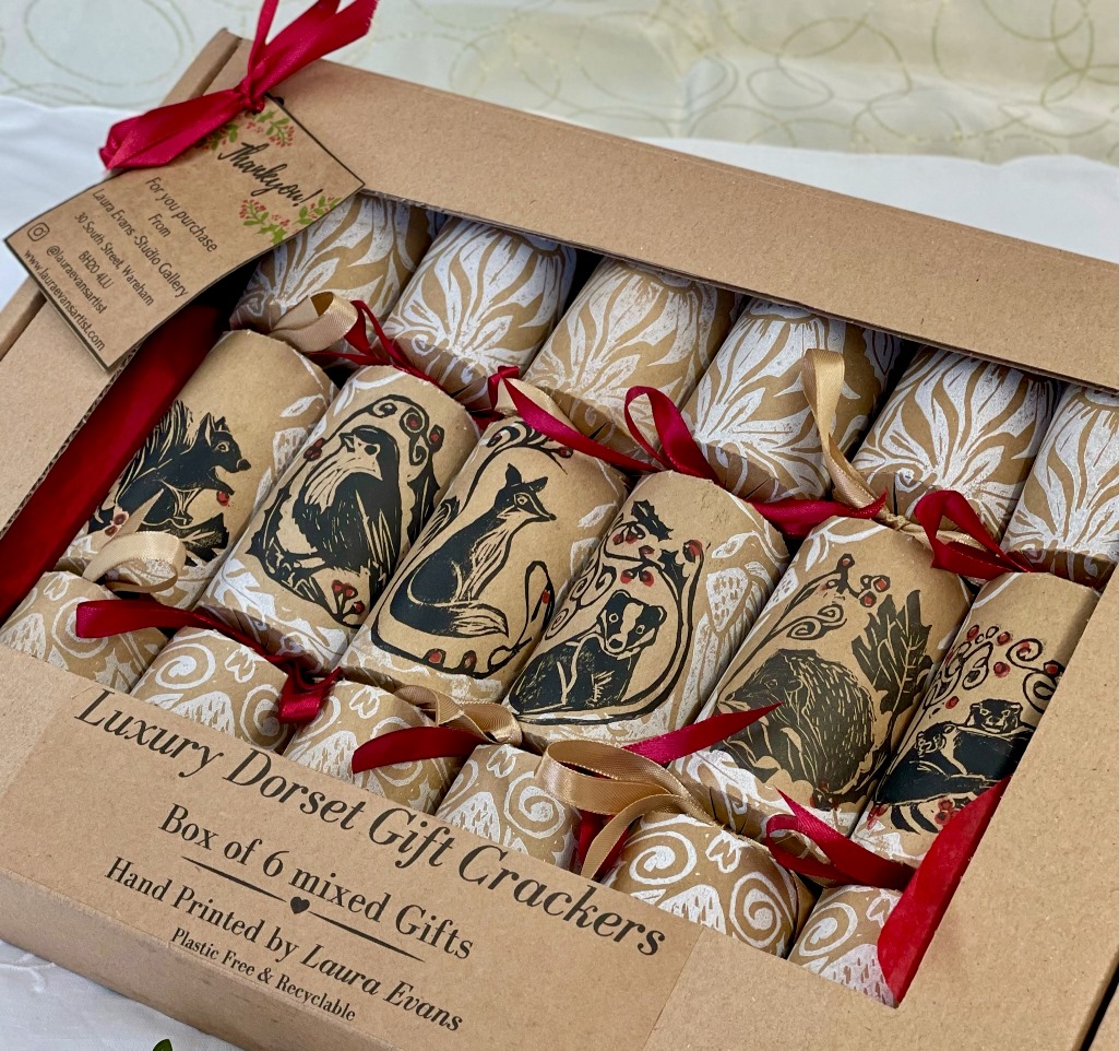 Six Luxury Dorset Gift Crackers - with artisan treats